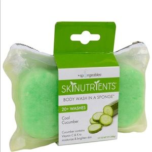 Spongeables skin nutrients Body wash in a sponge